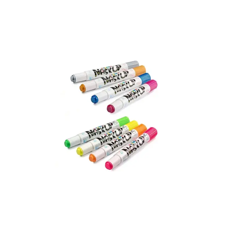 Carioca Mask Up Metallic & Neon Pack de 12 Blisters con 2 Lapices cada Uno - Brillantes y Lavables - Base Agua - Se Pueden Mezcl