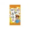 Jovi Expositor con 24 Packs de Tatuajes Temporales - 6 Laminas por Pack - Mas de 80 Motivos - Emoticonos, Animales, Objetos etc.