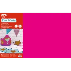 Apli Goma Eva Fucsia 600x400 - 5 Hojas de Tamaño Grande y Flexible | Ahorro Imprimiendo