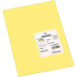 Canson Guarro Pack de 50 Cartulinas Iris A4 de 185g - 21x29.7cm - Color Amarillo Limon | Ahorro Imprimiendo