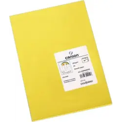 Canson Guarro Pack de 50 Cartulinas Iris A4 de 185g - 21x29.7cm - Color Amarillo Canario | Ahorro Imprimiendo