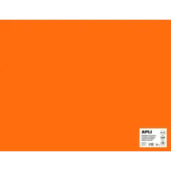 Apli Cartulina Naranja 50 x 65cm 170g 25 Hojas | Ahorro Imprimiendo