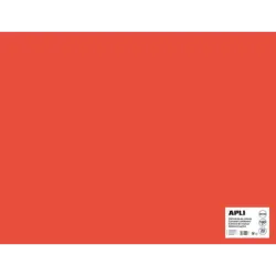 Apli Cartulina Roja 50 x 65cm 170g 25 Hojas | Ahorro Imprimiendo