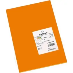 Canson Guarro Pack de 50 Cartulinas Iris A4 de 185g - 21x29.7cm - Color Naranja | Ahorro Imprimiendo