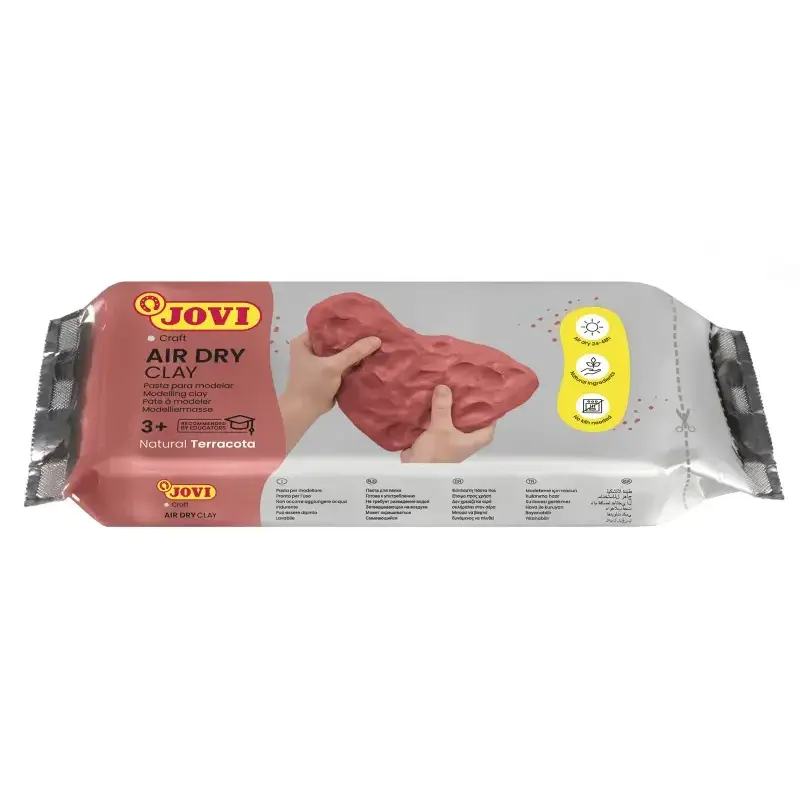 Jovi Air Dry Pasta para Modelar 1000gr - Endurecible al Aire - Tacto Fresco - Facil de Moldear - Multi-Superficie - Secado en 24