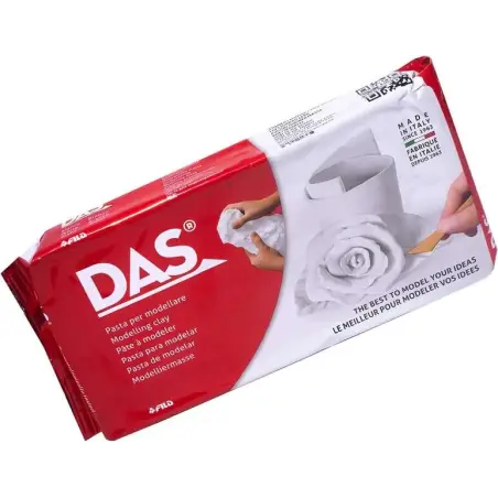 Das Pasta para Modelar - 1kg - Facil de Trabajar - Seca al Aire - Color Blanco | Ahorro Imprimiendo