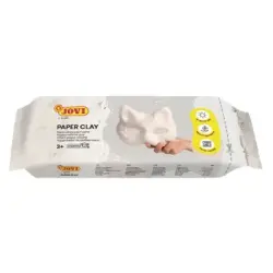 Jovi Paper Clay Pasta de Papelmache 680gr - Lista para Usar - Secado al Aire - Ligera y Facil de Modelar - No Mancha - Ideal par