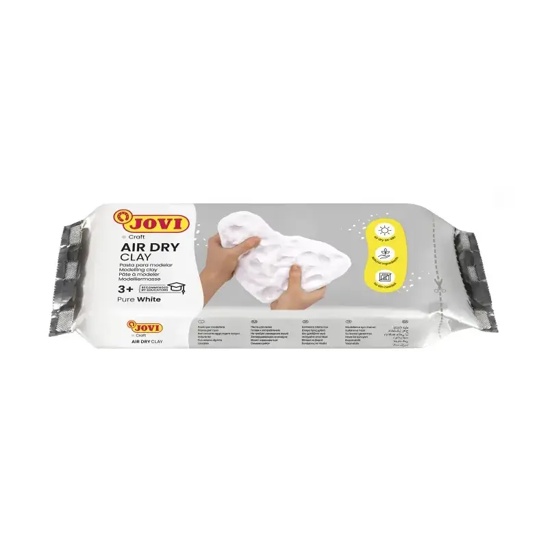 Jovi Air Dry Pasta para Modelar 500gr - Endurecible al Aire - Tacto Fresco - Facil de Moldear - Multi-Superficie - Secado en 24H