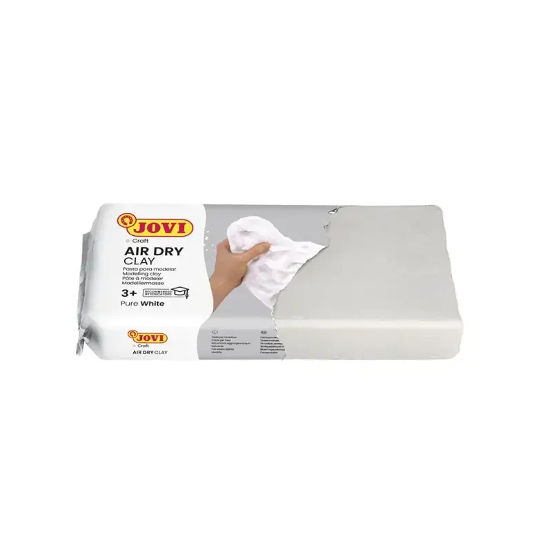 Jovi Air Dry Pasta para Modelar 500gr - Endurecible al Aire - Tacto Fresco - Facil de Moldear - Multi-Superficie - Secado en 24H