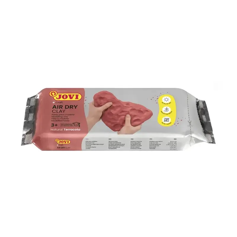Jovi Air Dry Pasta para Modelar 500gr - Endurecible al Aire - Tacto Fresco - Facil de Moldear - Multi-Superficie - Secado en 24H