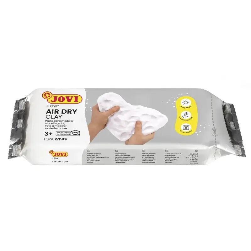 Jovi Air Dry Pasta para Modelar 1000gr - Endurecible al Aire - Tacto Fresco - Facil de Moldear - Multi-Superficie - Secado en 24