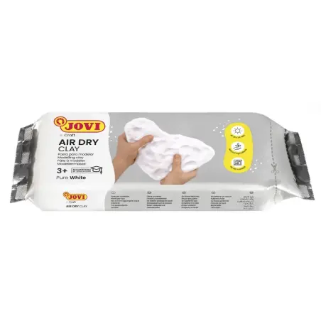 Jovi Air Dry Pasta para Modelar 1000gr - Endurecible al Aire - Tacto Fresco - Facil de Moldear - Multi-Superficie - Secado en 24
