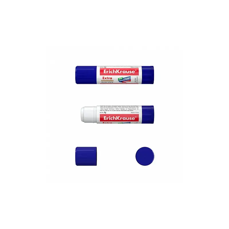 Erichkrause Pegamento en Barra Extra 8gr - Formula Super Fuerte - Consumo Economico - Adhesion Rapida y Fiable - Facil de Lavar