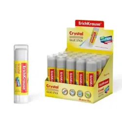 Erichkrause Crystal Pegamento en Barra Super Fuerte 15gr - Consumo Economico - Adhesion Rapida y Fiable - Color Transparente | A