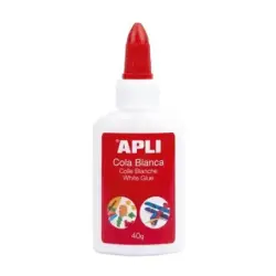 Apli Cola Blanca Liquida 40g - Aplicador de Punta - Libre de Solventes y No Toxica - Apto para uso Escolar | Ahorro Imprimiendo