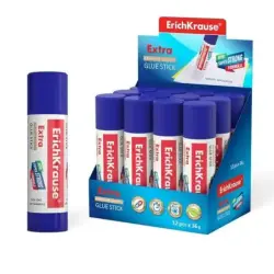 Erichkrause Pegamento en Barra Extra 36gr - Formula Super Fuerte - Consumo Economico - Adhesion Rapida y Fiable - Facil de Lavar