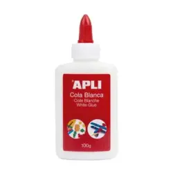 Apli Cola Blanca Liquida 100g - Aplicador de Punta - Libre de Solventes y No Toxica - Apto para uso Escolar | Ahorro Imprimiendo