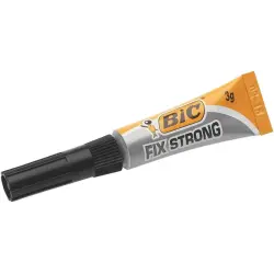 Bic Fix Strong Pegamento de Contacto Extra Fuerte 3gr - Uso en Madera, Plastico y Porcelana - No Gotea - Tapon Anti-Obstruccion