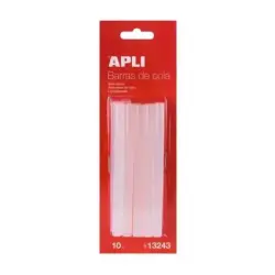 Apli Pack de 10 Barras de Cola Termofusible Ø 7,5mm x 10cm | Ahorro Imprimiendo