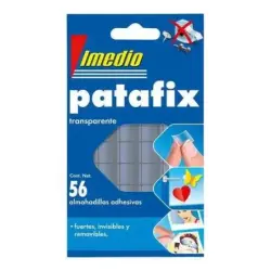 Imedio Patafix Masilla Adhesiva Transparente - Fuertes, Limpias y Removibles - 56 Piezas | Ahorro Imprimiendo