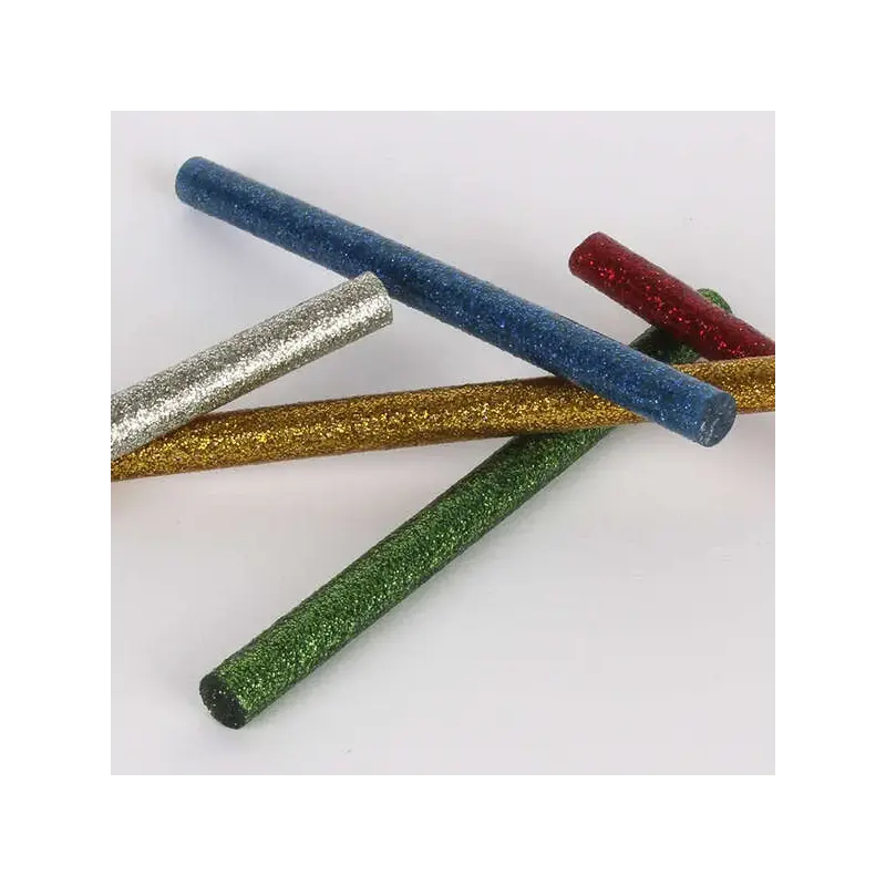 Apli Recambio de Barras de Adhesivo Termofusible - Ø7.5mmx10cm - Colores Surtidos con Purpurina - Precision y Limpeza - Compatib