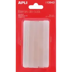 Apli Pack de 10 Barras de Adhesivo Termofusible Ø11mmx10cm - Compatible con Pistolas Ø11mm - Precision y Limpieza | Ahorro Impri