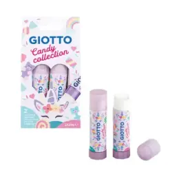 Giotto Candy Collection Pack de 2 Barras de Pegamento Mediano 20gr - Secado Rapido - Apto para Uso Escolar | Ahorro Imprimiendo
