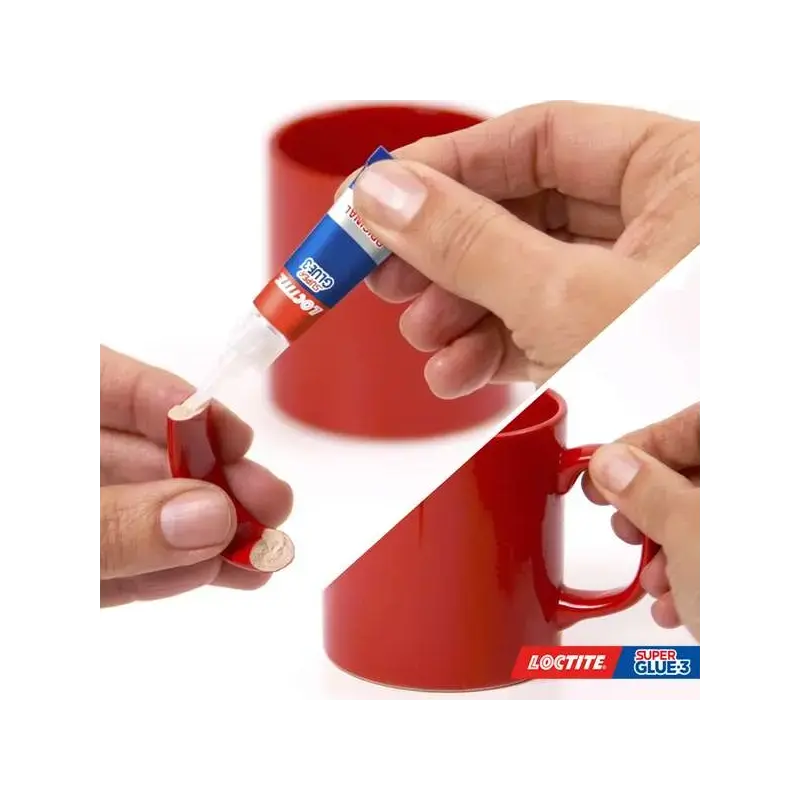 Loctite Super Glue-3 Original Pegamento Transparente Instantaneo 3gr - Formula Triple Resistencia - Secado en 3 Segundos - Tapon