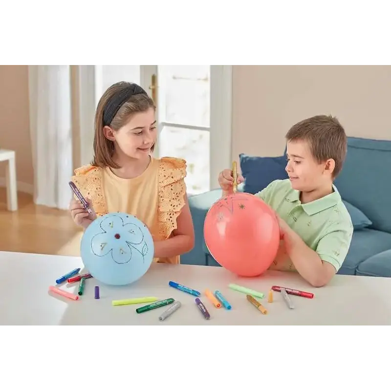 Imedio Glitter Glue "Original" Pack de 6 Tubos de Pegamento con Brillantina 10ml - Para Distintos Materiales - Tubo Extrablando