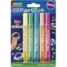 Imedio Glitter Glue "Brilla en la Oscuridad" Pack de 5 Tubos de Pegamento con Brillantina 10ml - Brilla en la Oscuridad - Para D