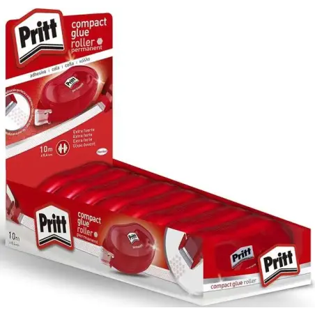 Pritt Compact Roller Adhesivo Permanente 8.4mm x 10m - Aplicacion Limpia - Preciso y Reciclable | Ahorro Imprimiendo
