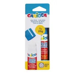 Carioca Pegamento de Barra 20gr - Ideal para Casa, Colegio y Oficina - Pega Papel, Fotos, Tejidos y mas - sin Disolventes - Colo