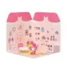 Comansi Sticker House My Melody Tea Room - Incluye Figura - Stickers Lavables - Escenario Adorable - Juego Creativo | Ahorro Imp