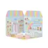 Comansi Sticker House Cinnamoroll Ice Cream Parlour - Incluye Figura - Stickers Lavables - Escenario Adorable - Juego Creativo |