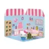 Comansi Sticker House Hello Kitty Flower Cafe - Incluye Figura - Stickers Lavables - Escenario Adorable - Juego Creativo | Ahorr