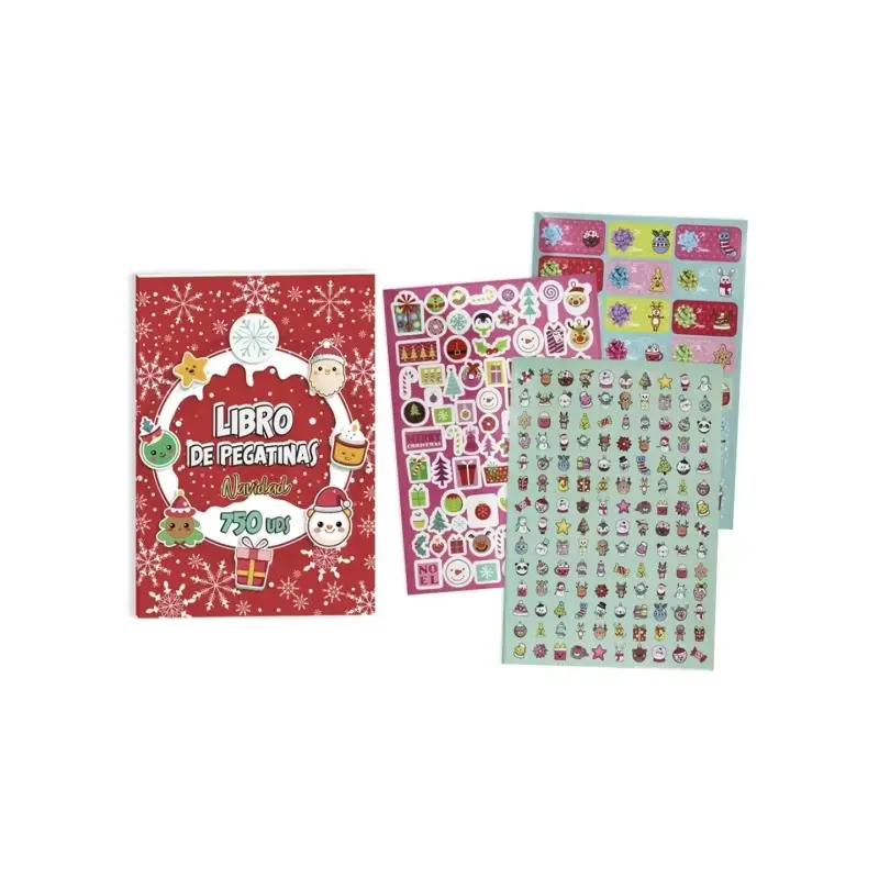 Bismark Libro con 750 Pegatinas Navideñas | Ahorro Imprimiendo