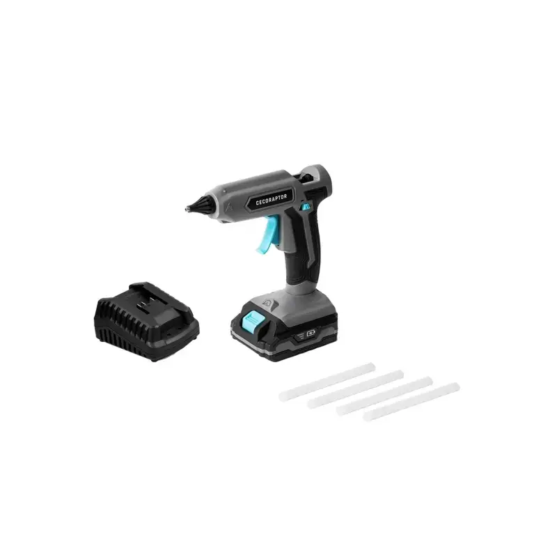 Cecotec CecoRaptor Perfect Fix 2020 Advance Pistola de Cola Termofusible - Autonomia 30min - Bateria 2Ah 20V - Indicador LED - R