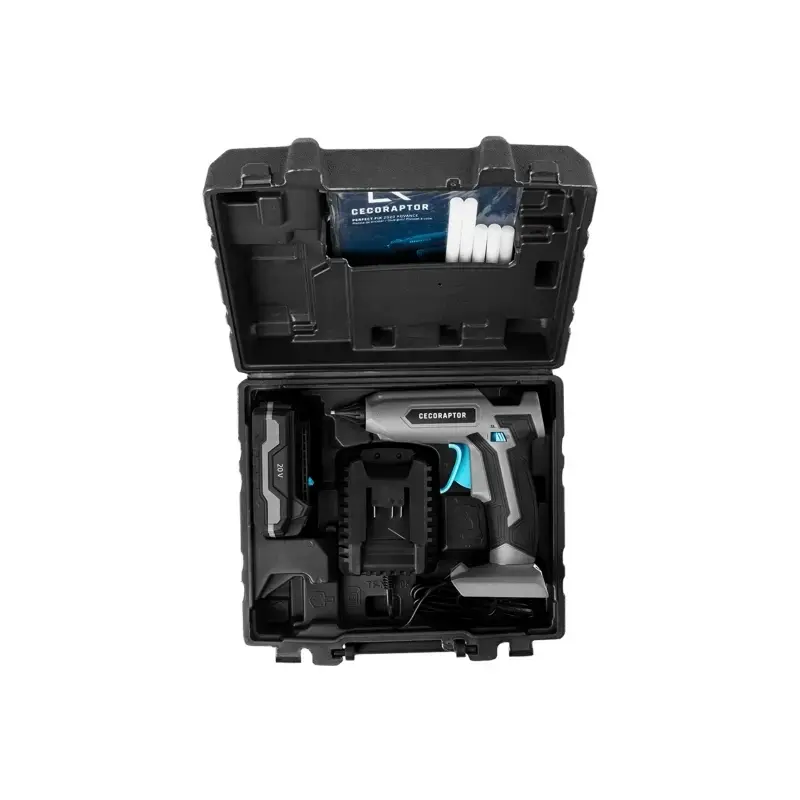 Cecotec CecoRaptor Perfect Fix 2020 Advance Pistola de Cola Termofusible - Autonomia 30min - Bateria 2Ah 20V - Indicador LED - R