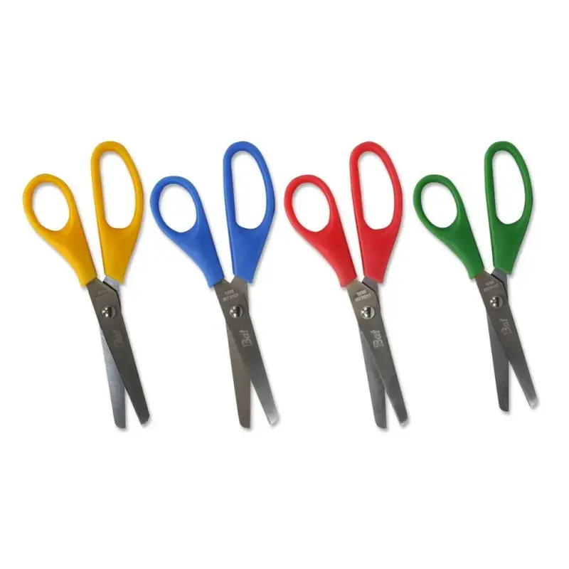 Bismark Bat Tijeras Escolares 13cm - Punta Redonda - Colores Surtidos | Ahorro Imprimiendo