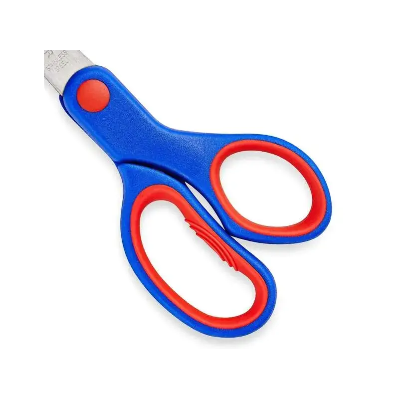 Staedtler Noris 965 Tijera Escolar de Seguridad - Agarre Ergonomico Suave - Cuchillas Romas - Longitud 14cm | Ahorro Imprimiendo