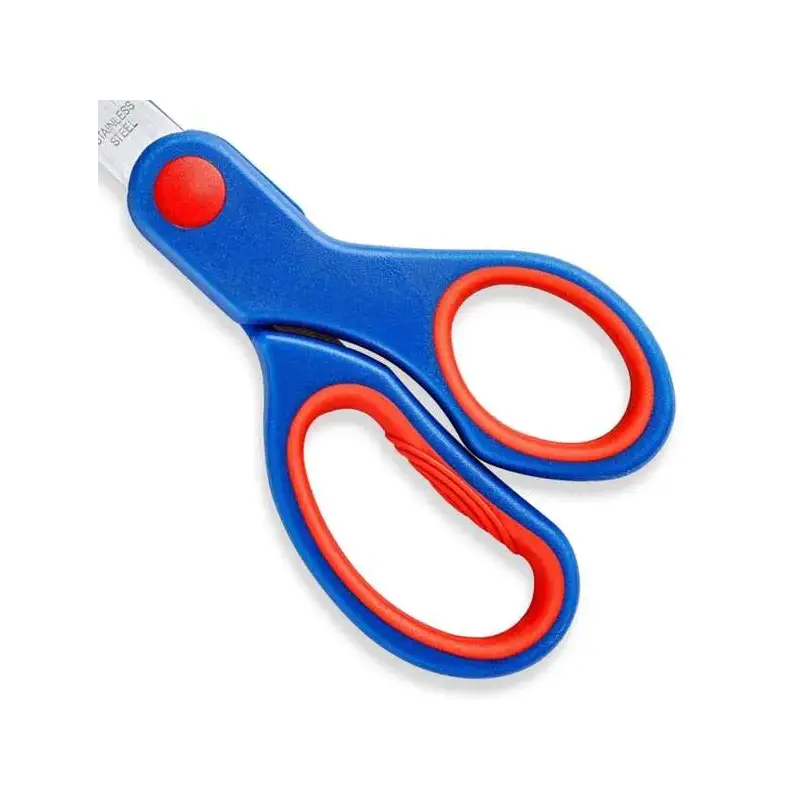 Staedtler Noris 965 Tijera Escolar - Acero Inoxidable - Agarre Ergonomico - Color Azul | Ahorro Imprimiendo