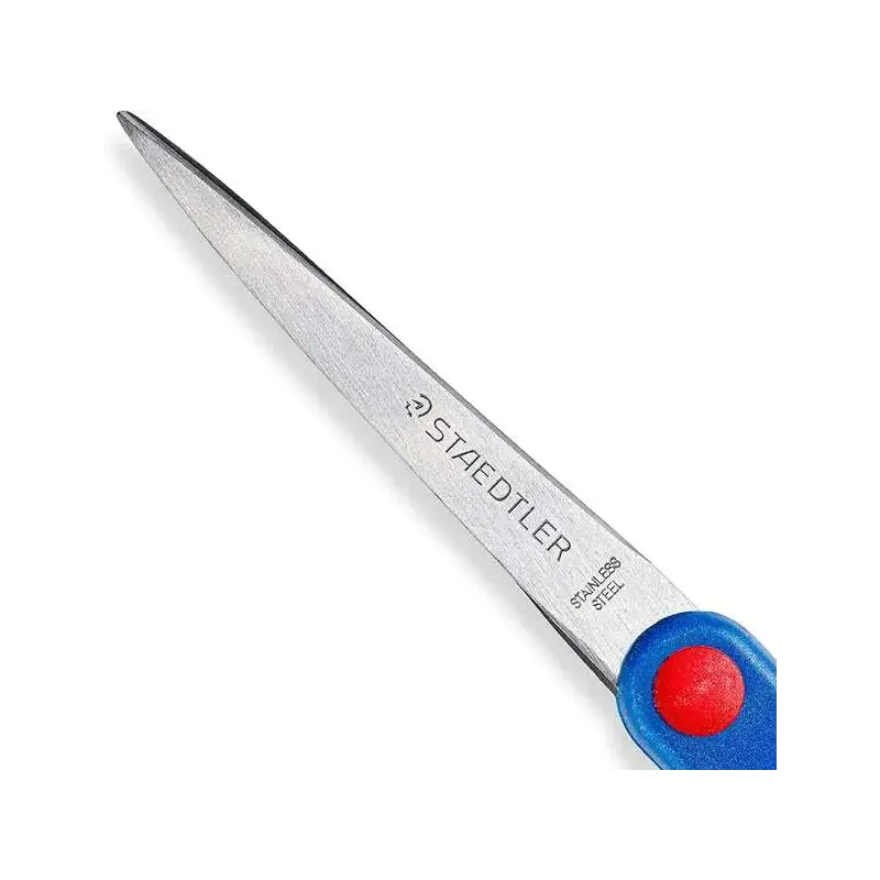 Staedtler Noris 965 Tijera Escolar para Niños - Acero Inoxidable - Suave y Ergonomica - Corte de Calidad - Longitud 21cm | Ahorr