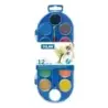 Milan Estuche de 12 Acuarelas Ø30 mm + Pincel Serie 101 - Mezclable - Colores Surtidos | Ahorro Imprimiendo