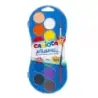 Carioca Acuarell Pack de 12 Acuarelas en Pastillas de Ø 30mm - Brillantes - Facilmente Mezclables - Colores Surtidos | Ahorro Im