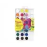 Jovi Pack de 24 Acuarelas en Pastilla 22mm + Pincel - Brillantes - Facilmente Mezclables - Colores Surtidos | Ahorro Imprimiendo
