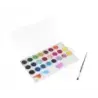 Jovi Pack de 24 Acuarelas en Pastilla 22mm + Pincel - Brillantes - Facilmente Mezclables - Colores Surtidos | Ahorro Imprimiendo