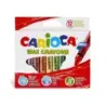 Carioca Maxi Pack de 12 Ceras - Colores Brillantes - Lavables - Cuerpo de Ø 12mm - Color Varios | Ahorro Imprimiendo
