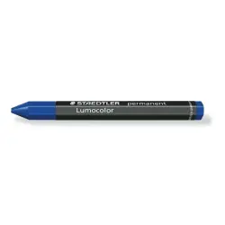 Staedtler Lumocolor Permanent Omnigraph 236 Cera Permanente Hexagonal - Resistente al Agua - Diametro 12mm Aprox - Color Azul |