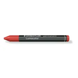 Staedtler Lumocolor Permanent Omnigraph 236 Cera Permanente Hexagonal - Resistente al Agua - Diametro 12mm Aprox - Color Rojo |