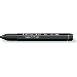 Staedtler Lumocolor Permanent Omnigraph 236 Cera Permanente Hexagonal - Resistente al Agua - Diametro 12mm Aprox - Color Negro |